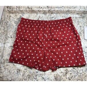 Merona Christmas Red Snowflake Pattern Shorts/Boxers New No Tags XL Adult